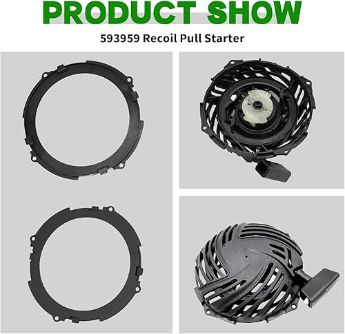 Miniatura 4 de Yunnergo 593959 Arrancador de retroceso compatible con BS 591139 590588 593961 08P502 093J02 09P602 09P702 Engine TB110 TB200 Rewind Start