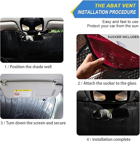 Vista 113 de Gredecor Parasol para parabrisas, diseño hippie y bohemio, hongos mágicos, parasol para automóvil, bloquea los rayos UV y protección contra