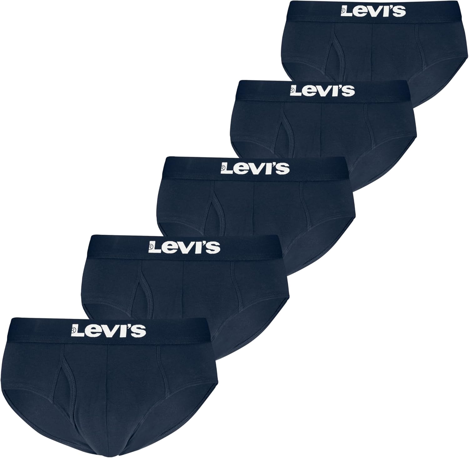 Levi's Men's 5-pack Brief, Soft Cotton, Tag-free, Breathable Comfort