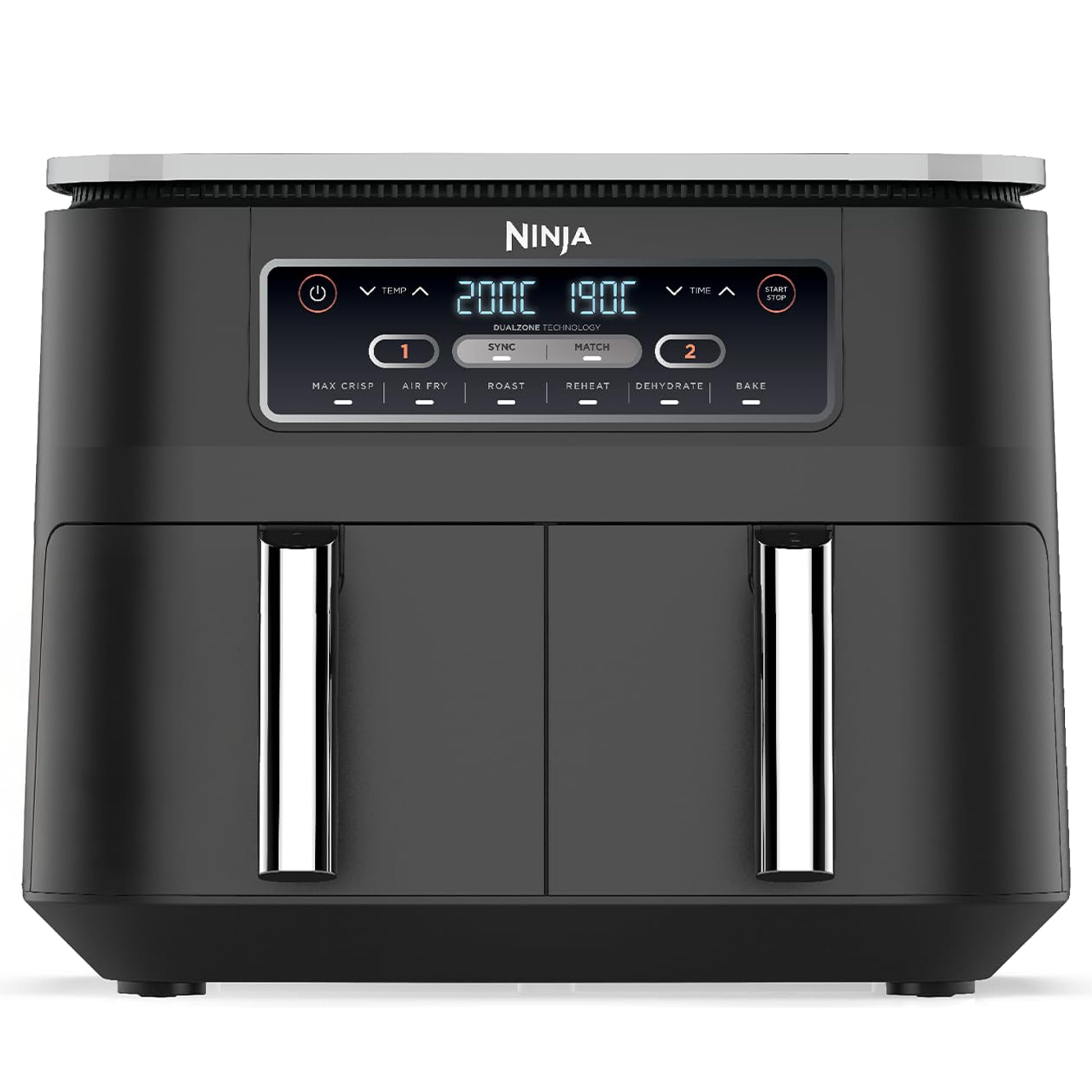 Ninja Foodi Dual Zone Air Fryer AF300IN| 7.6L Dual Drawer Air Fryer| Max Crisp 240°C| 6 Cooking Functions – Air Fry, Roast, Bake, Reheat & Dehydrate| Variable Airflow 1200–2600 RPM|PTFE/PFOA/PFASFree-image-49