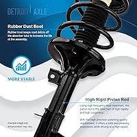 Vista 75 de Detroit Axle - Kit de suspensión delantera de 10 piezas para Chevy Aveo Aveo5 Pontiac G3 Wave 2 Ready Struts Assembly 2 Enlaces de barra