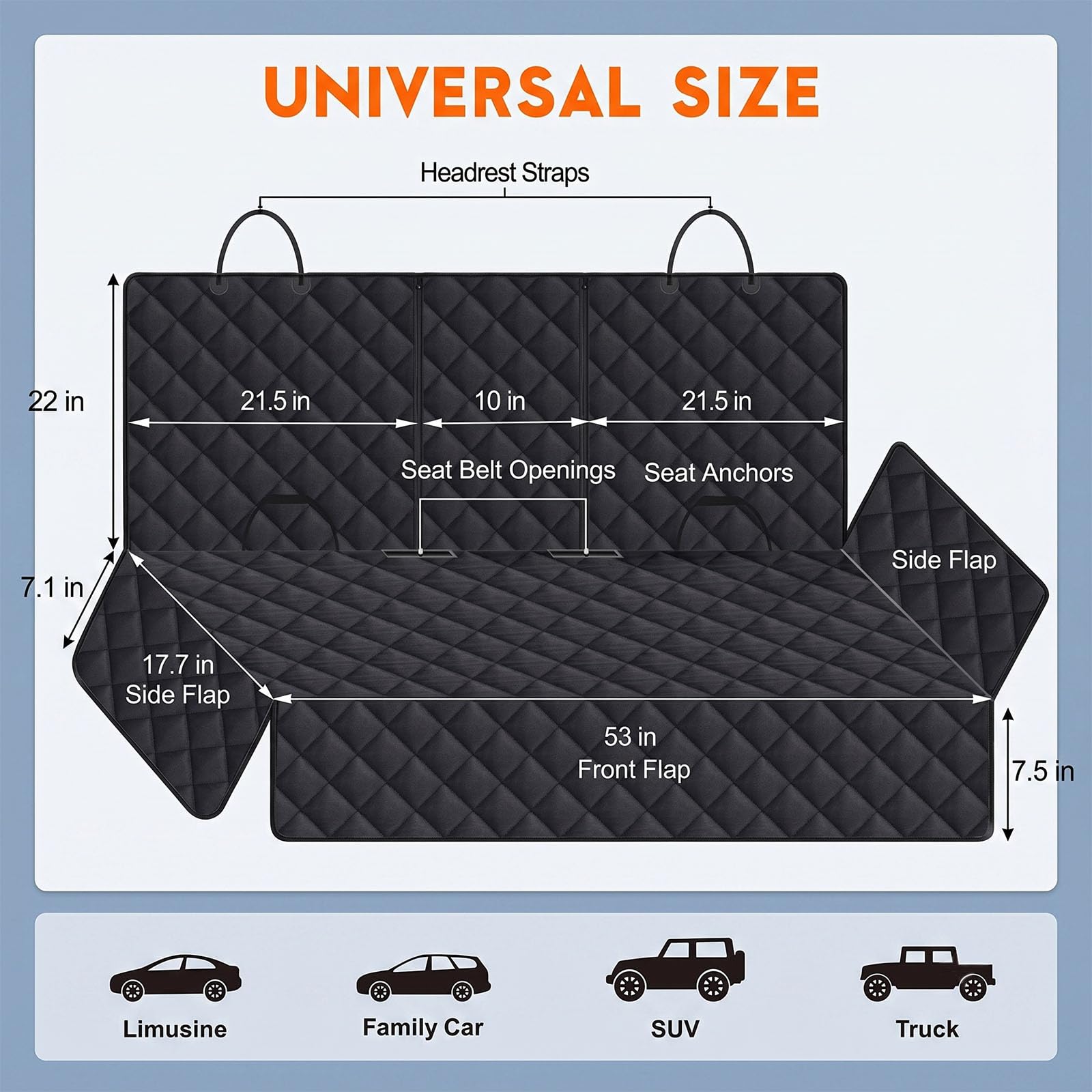 Housse de Siège Auto Chien pour Renault Austral 2026 2025, Imperméable Résistant aux Rayures Protection Banquette Arrière Tissu Oxford Accessoires Voyage