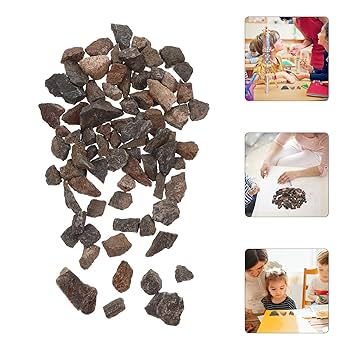 Amazon | COSMEVIVI 1 セット 磁鉄鉱 鉱物標本 火山溶岩石 磁気