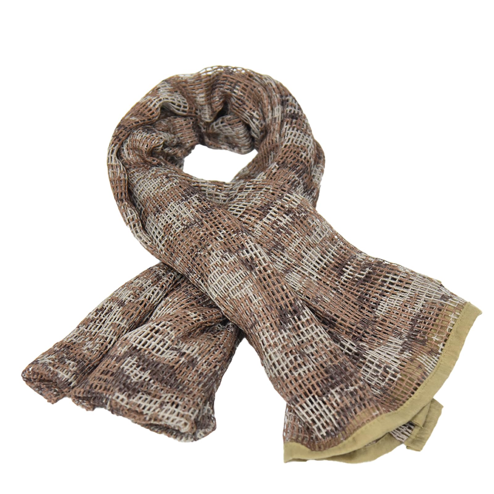 HYOUTTactical Neck Scarves Woodland Camo Scarf Desert Shemagh for Outdoor Sports