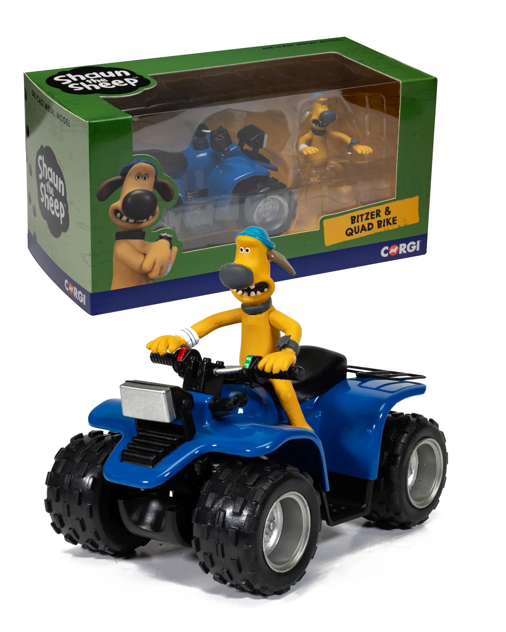 Corgi CC81003 Shaun the Sheep - Bitzer Quad Bike Die-cast Model for adults, 14+ years, collectors