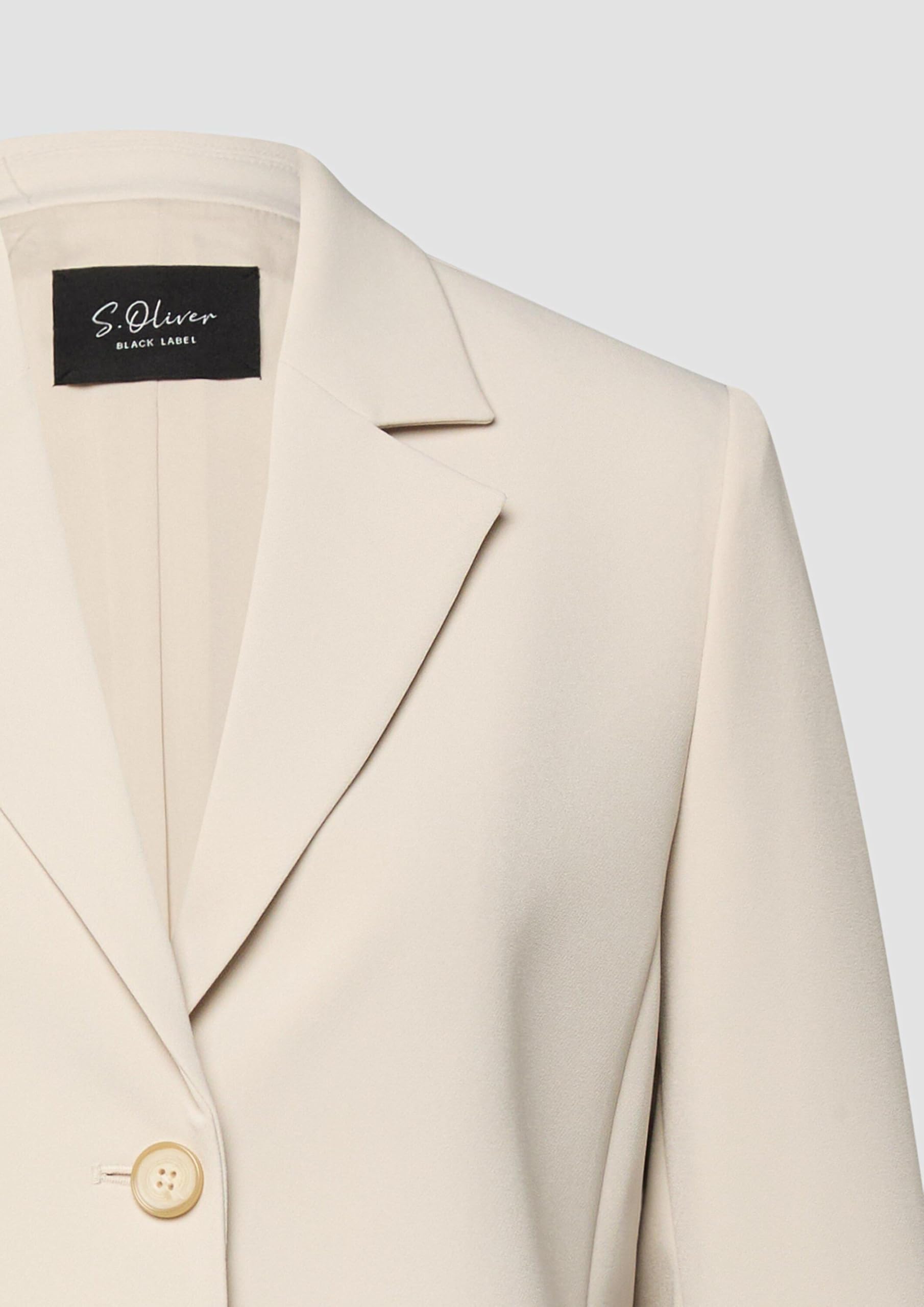 s.Oliver Cropped-Blazer mit 3/4-Ärmeln
