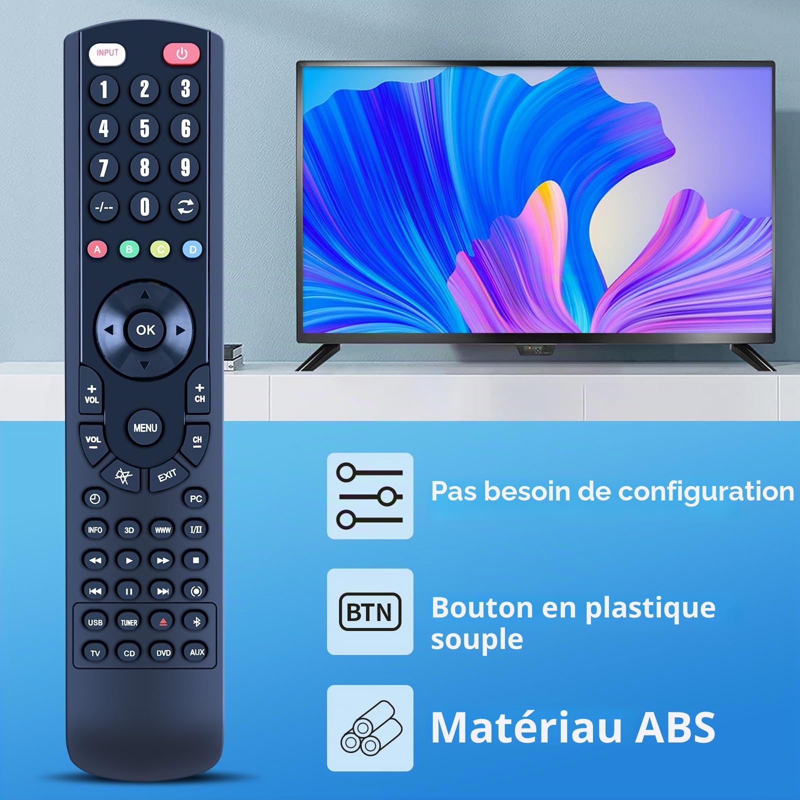Télécommande de rechange universelle pour barre de son Bose Soundbar 700 Home Cinéma