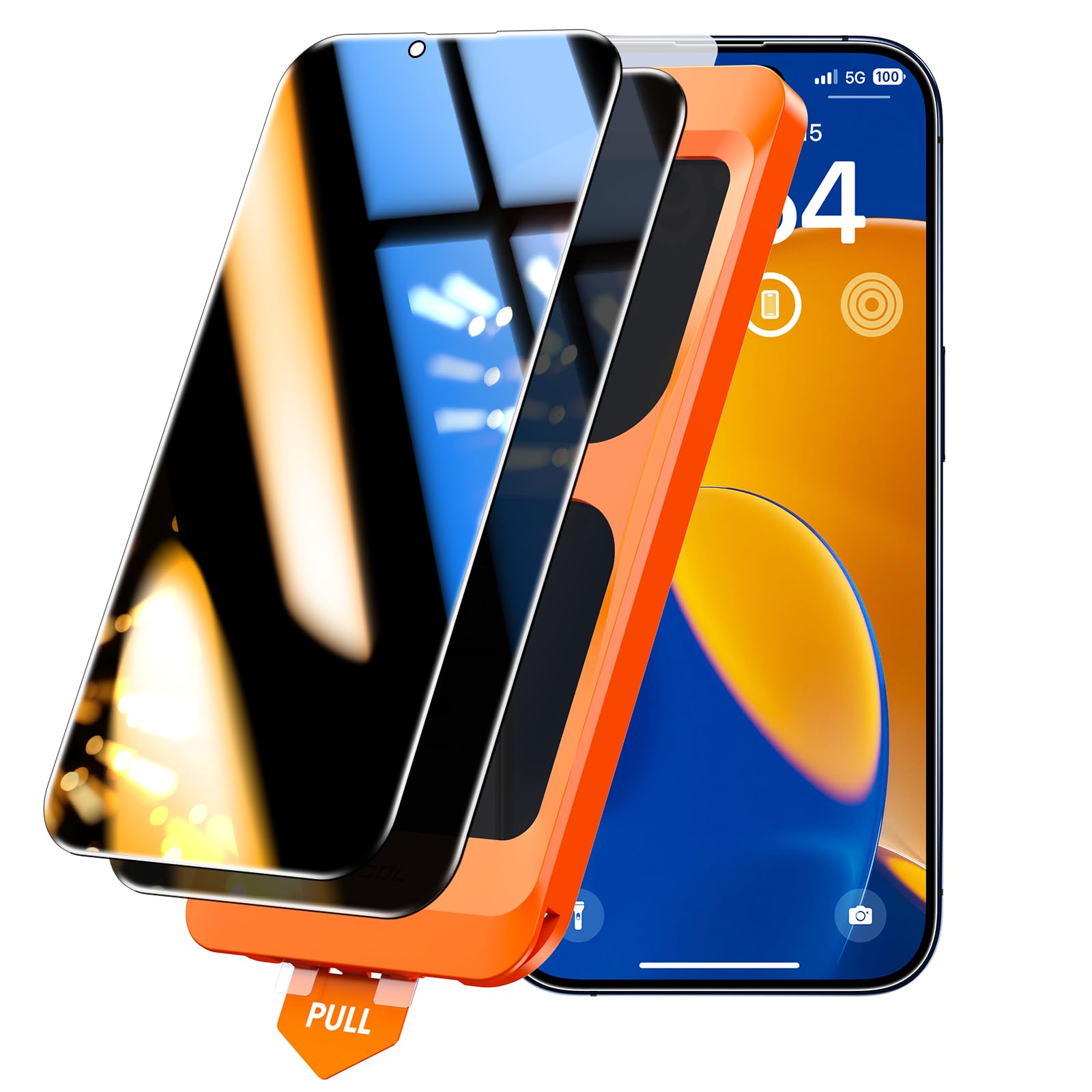 TOCOL 2+1 Pack for iPhone 14 Privacy Screen Protector [True 25°Anti Spy ...