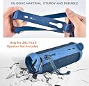 VERTUS® Carrying Case for JBL Flip 6 || Silicone Case Cover for Jbl Flip 6 Speaker, with Shoulder Strap, Waterproof, Shockproof Features (Blue) gallery image