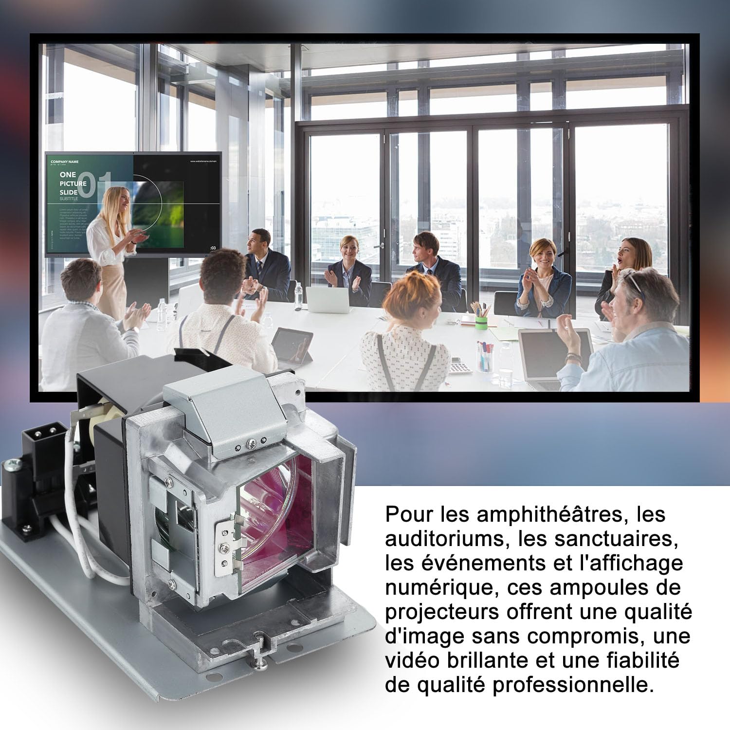 Lampe de Vidéoprojecteur pour BenQ MH856UST+ MW855UST+ 5J.JKS05.001