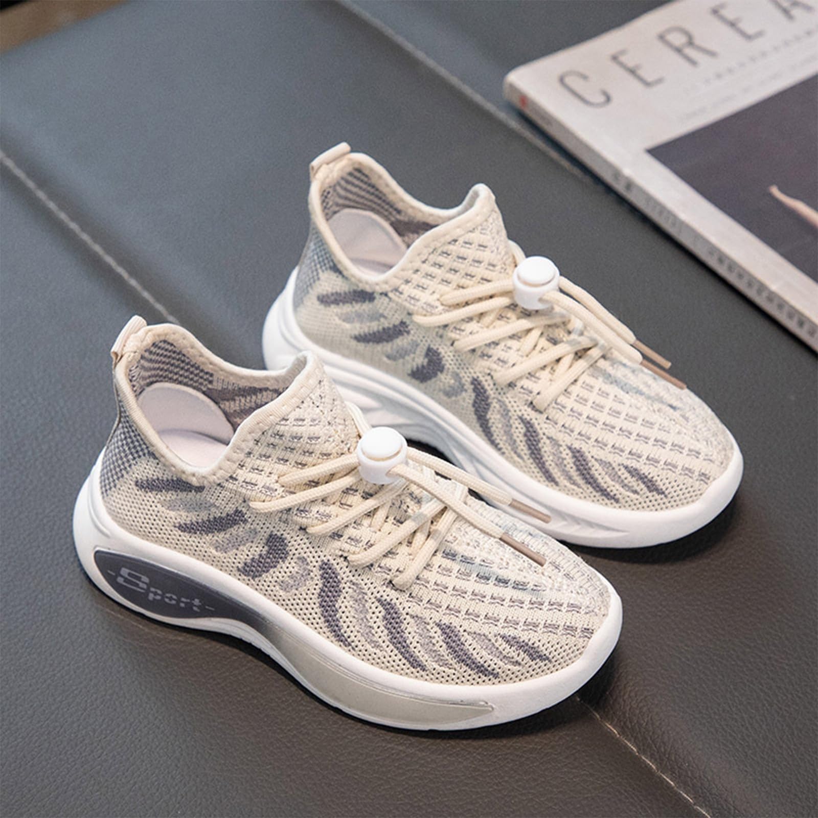 Scarpe da ginnastica per bambini e ragazze: scarpe da corsa, in rete leggera, traspiranti, comode, leggere, da corsa, per attività all'aria aperta, per il fitness, per la scuola, il tempo libero
