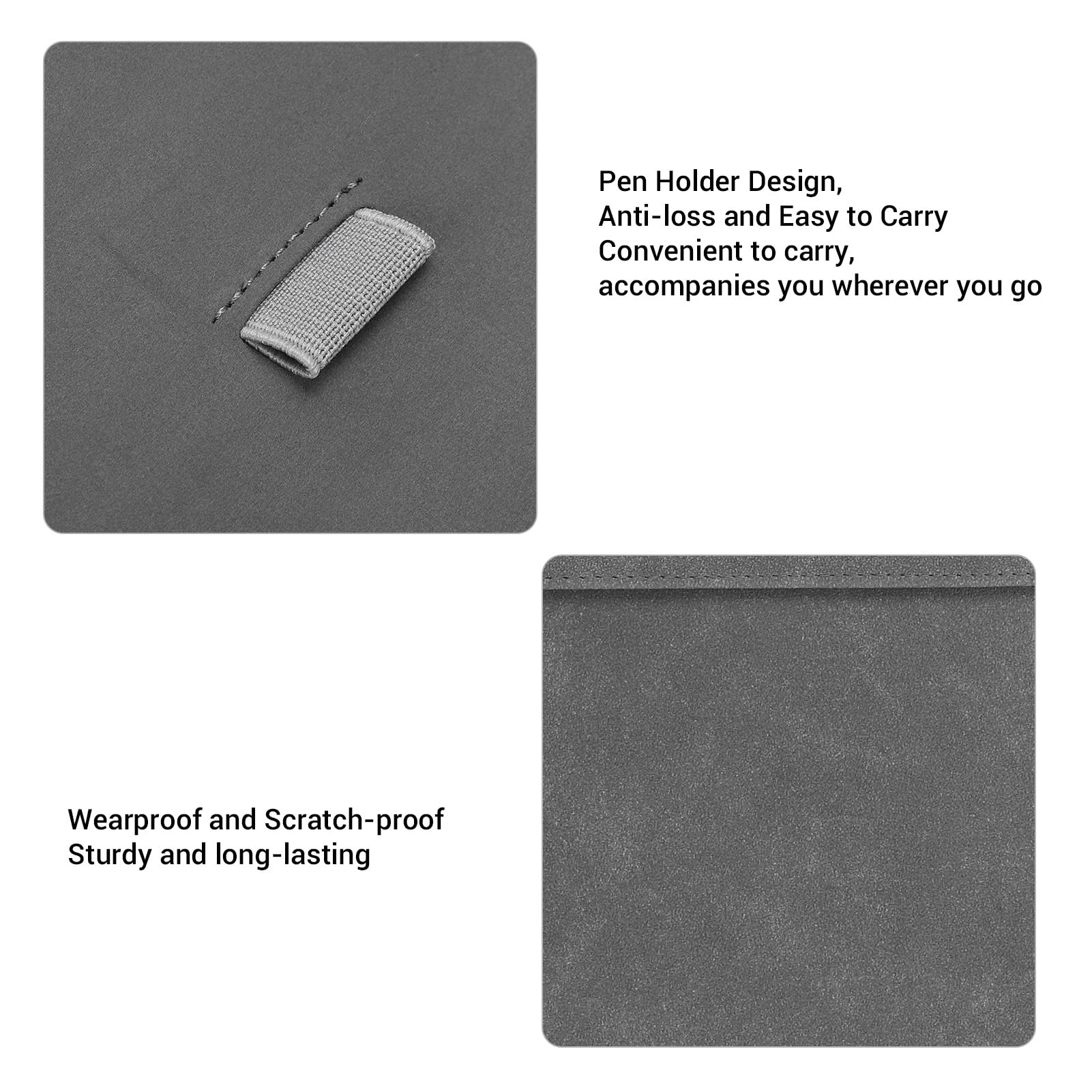 VBESTLIFE Magnetische E-Reader-Hülle für Kindle Scribe 2022 2024 10,2 Zoll, für Kobo Elipsa 10,3 Zoll E-Reader, Schutzhülle mit Magnetverschluss (dunkelgrau)
