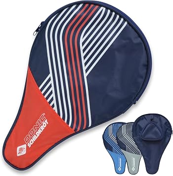 Donic-Schildkrot Trendline 818507 Table Tennis Racket Cover for One Racket Extra Ball Compartment for 3 Balls Trendy Design