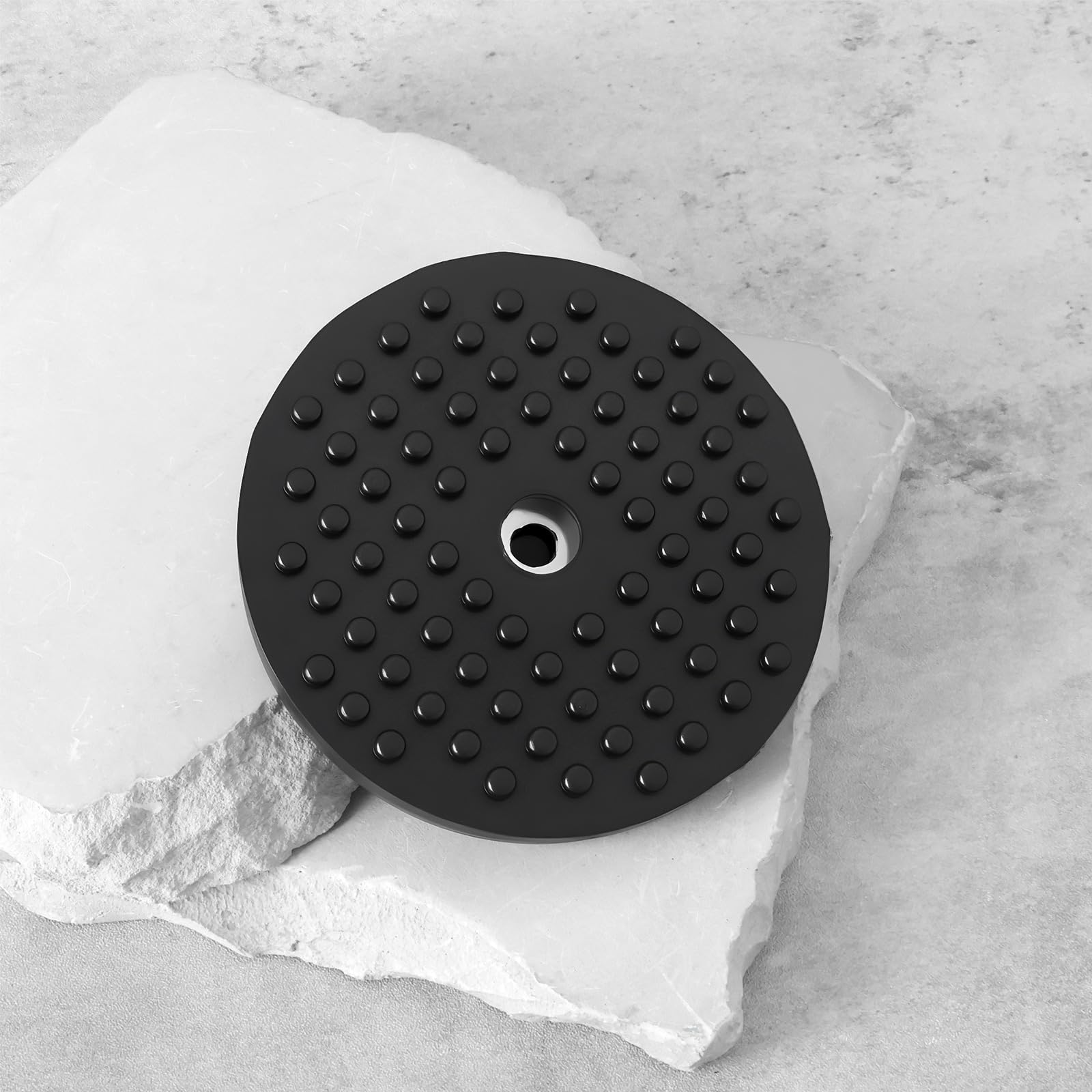Lot de 4 Patins en Caoutchouc pour Crics de Voiture Plaque en Caoutchouc de 95 Mm Compatibles avec Ponts élévateurs Et Crics