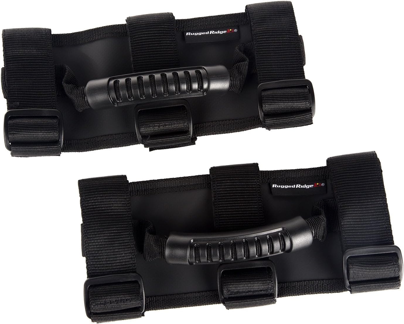Rugged Ridge | Ultimate Grab Handle Kit, Black | 13505.04 | Fits 1955-2024 Jeep CJ/Wrangler; 2020-2024 Jeep Gladiator