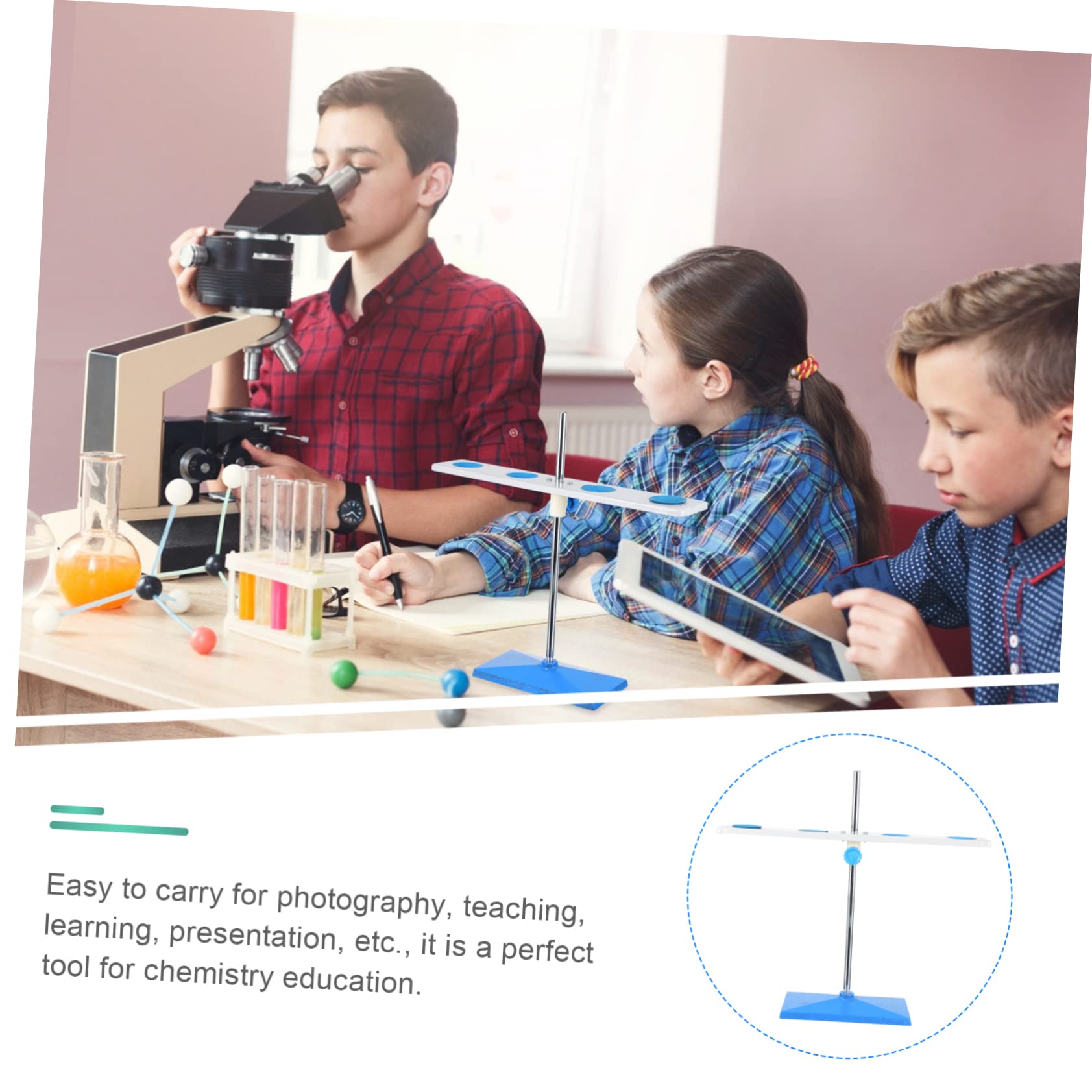 Supporto per Imbuto a 4 Fori in Ferro, Rack per Laboratorio Chimica | Accessori per Fissaggio degli Esperimenti, Laboratorio di Chimica, Atmosfera Estiva, Facile da Trasportare