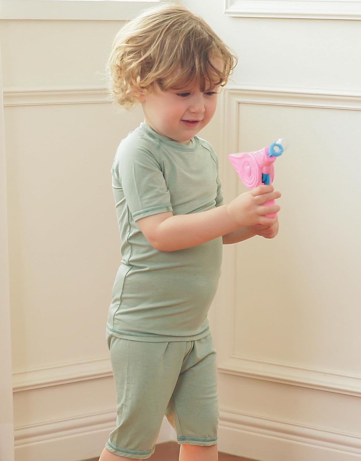 VAENAIT BABY Infant Toddler Junior Girls Boys Pajamas Sleepwear Rayon from Bamboo Short Summer Pjs Set 6M-12Y - Image 3