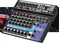 mesa de som，teyun/vedo 8 a8 canais digital/número profissional portátil com reverb bluetooth usb interface audio/áudio mixer 7-6-4-3- canal phantom 48v console,melhor que a6 a4 na4 power channel