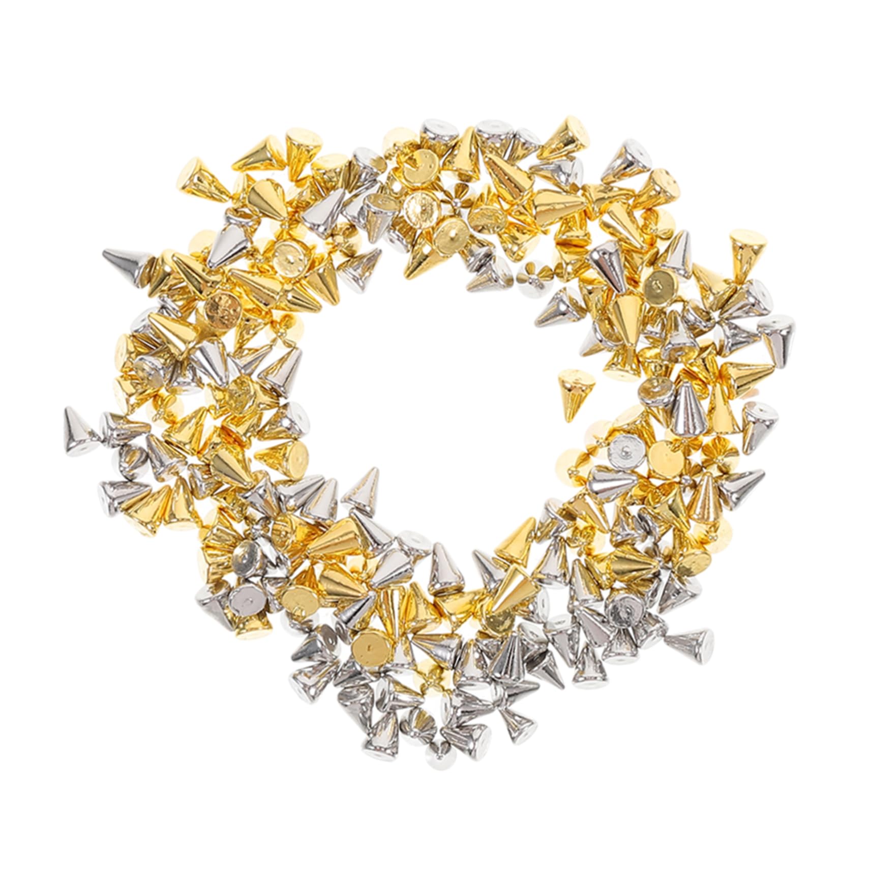 HAPINARY Nail Art Charms 200pcs Metal Nail Gems Bulk Pack DIY Manicure Decorations