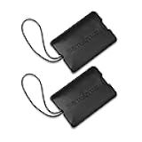 2-Pack Vinyl ID Tags, Black