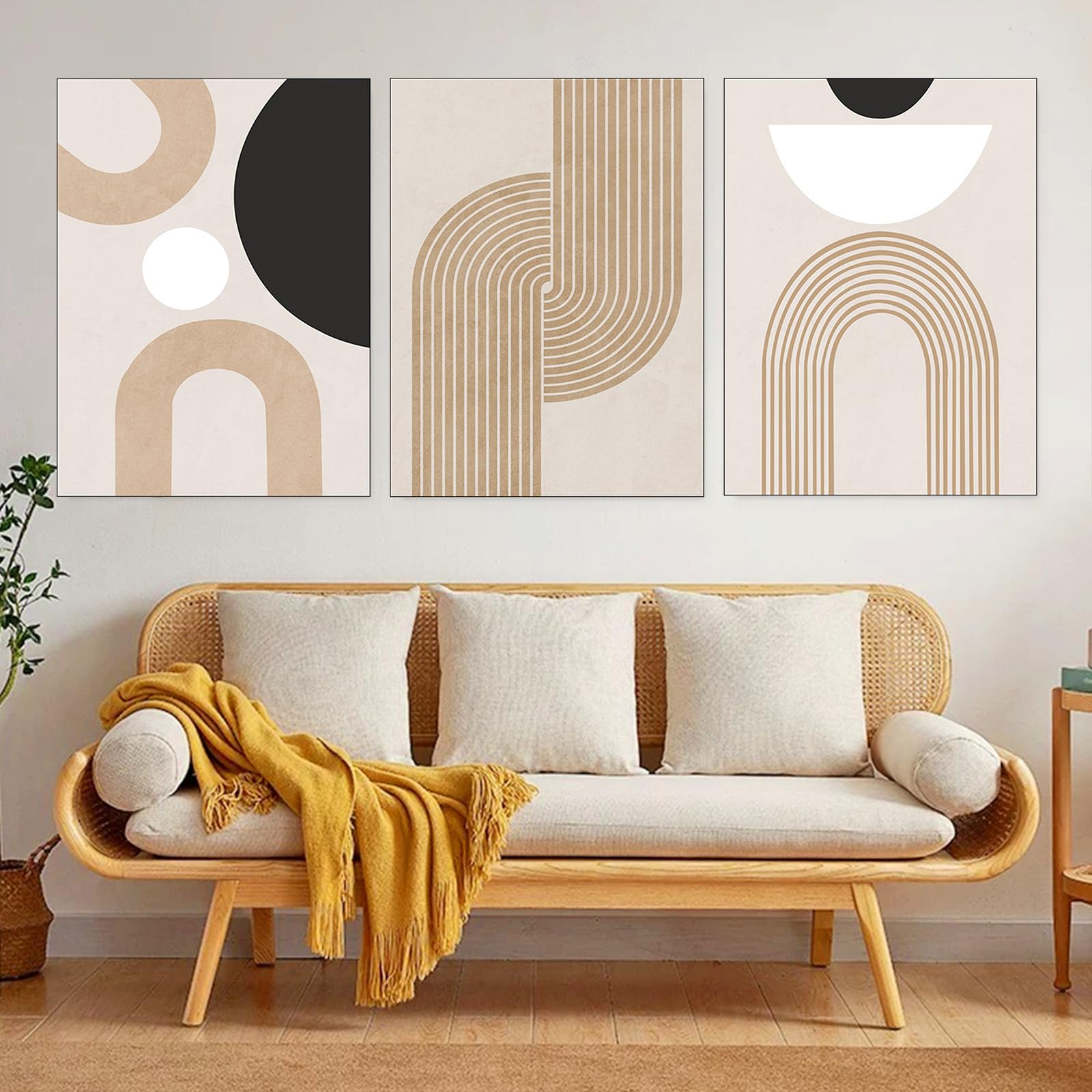 3 Piezas Pósteres De Arte Abstracto,Cuadros Abstractos Modernos,Abstracto Geométrico Laminas Decorativas Pared,Póster En Lienzo Moderno Y Minimalista, Sin Marco,Para Pared, Cuadros