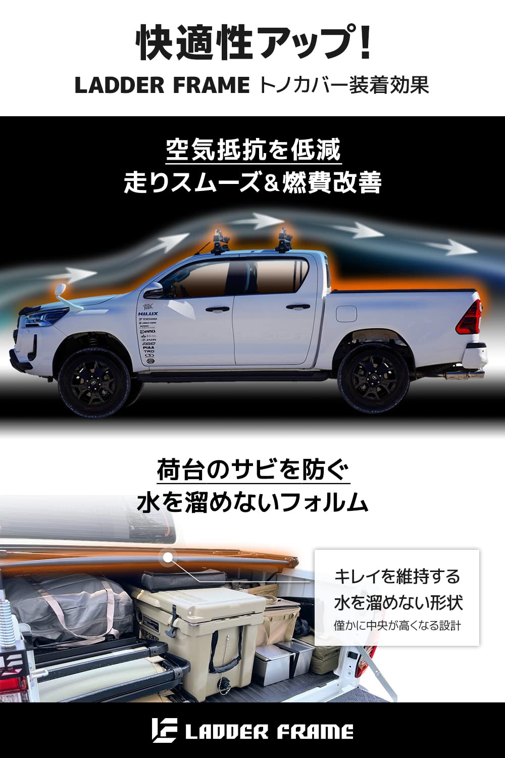 125ハイラックス用 ラダーフレーム製ソフトトノカバー 125ハイラックス用 ラダーフレーム製ソフトトノカバー Amazon.co.jp