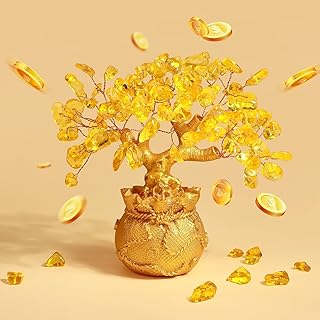 Yellow Yellow Crystal Money Tree