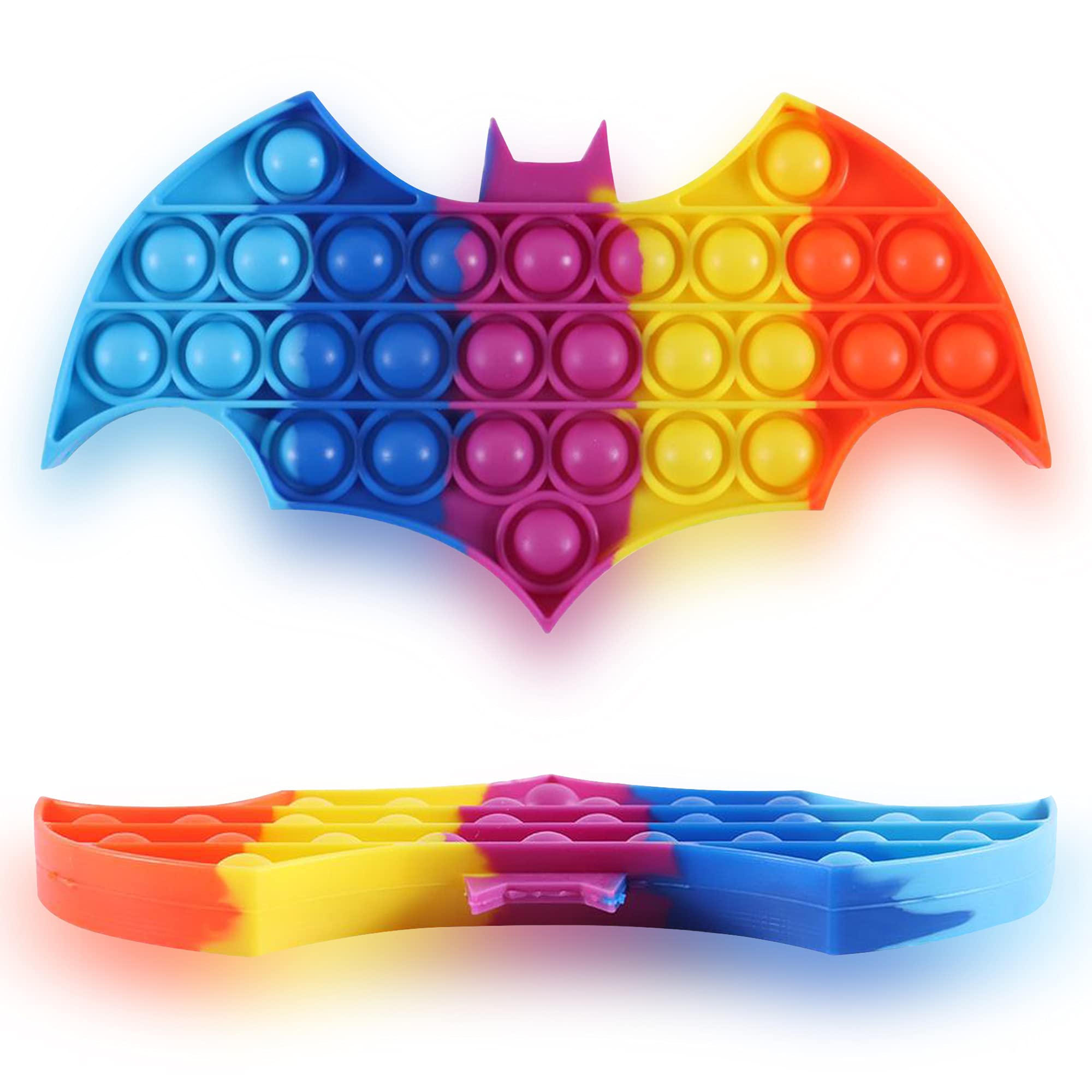 Buy 2pcs POP IT FIDGET TOYS POP IT Push Bubble Pop Fidget Toy Rainbow Sensory Toy For Stress