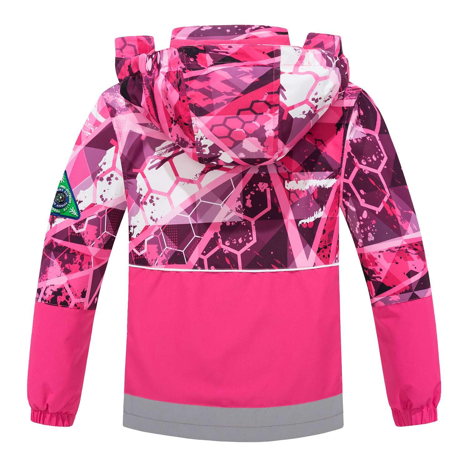 Echinodon Kinder Gefütterte Jacke Jungen Outdoorjacke wasserabweisend winddicht Übergangsjacke