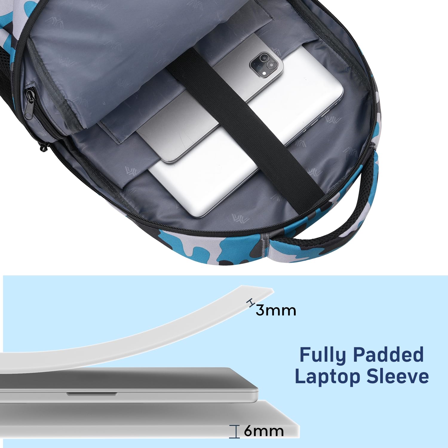 kadilong Zaino scolastico per ragazzi e adolescenti, cartella per scuola, università, zaino laptop da uomo per lavoro con USB per viaggi business, notebook