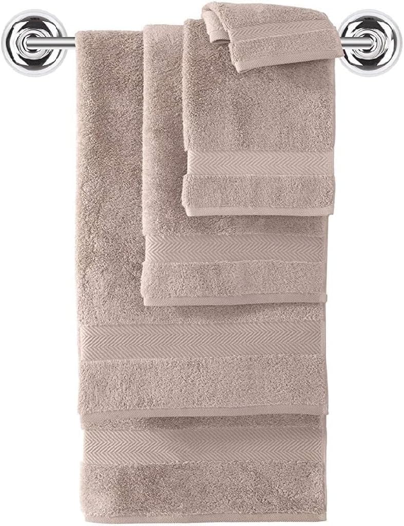 JSEIAJB 6 Piece Bathroom Towel Set Classic Towel Plush Made of Cotton