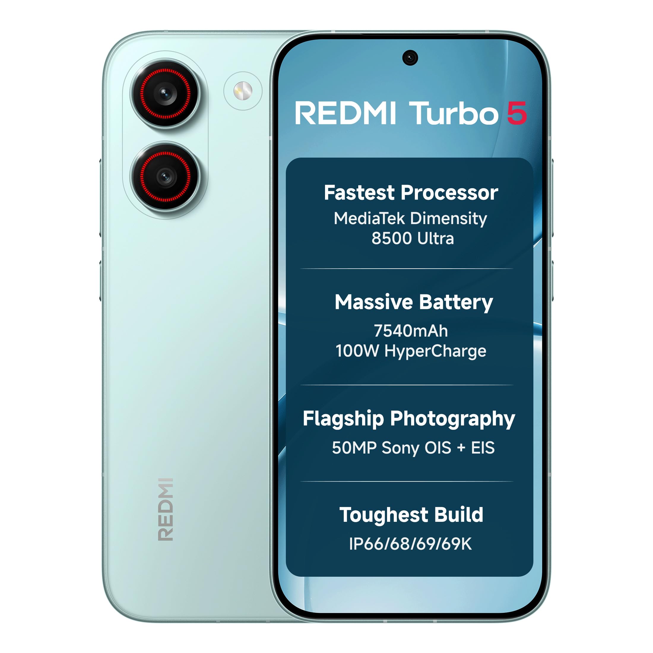 REDMI Turbo 5 (12GB + 256GB) Nitro Blue | Dimensity 8500 Ultra | Mega 7540mAh Battery | 100W HyperCharge | Compact 16.75cm(6.59) 120Hz AMOLED Screen | 50MP Sony OIS Camera | Upto 60% Assured Buyback-image-36