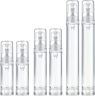 PAGOW 6 botellas transparentes con bomba de v...