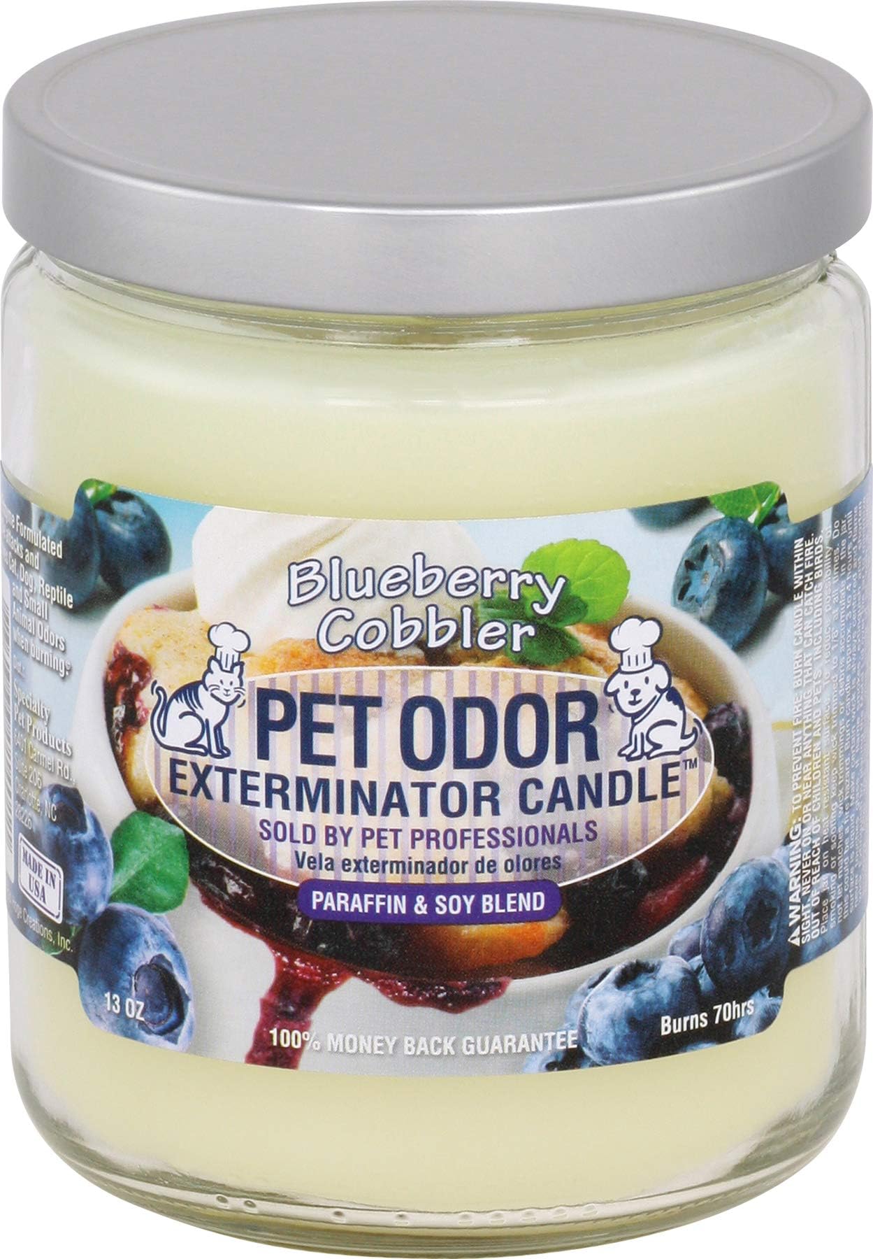 Pet Odor Exterminator Jar Candle - Blueberry Cobbler