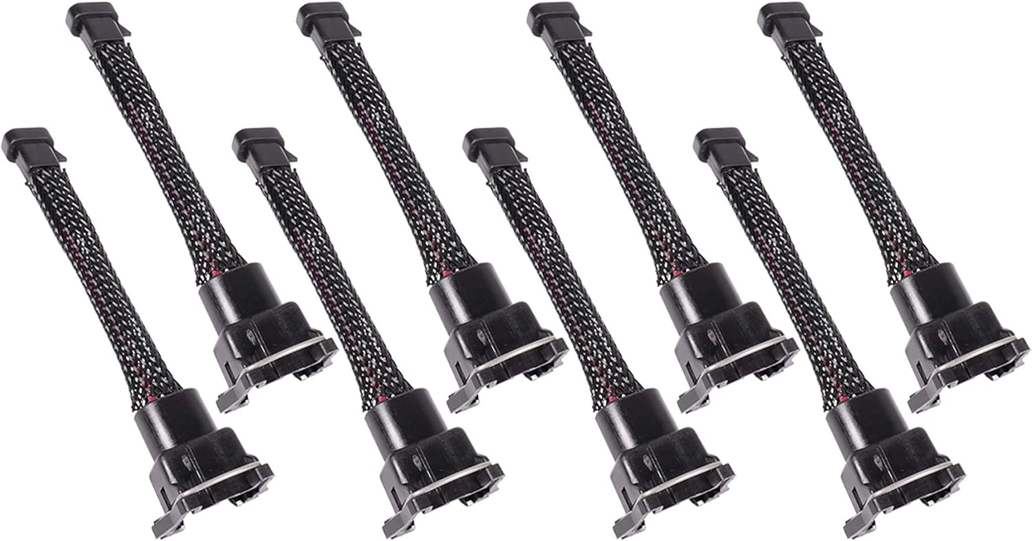 ICT Billet Wire Harness Adapter Compatible with Mini Delphi Multec 2 Harness Jetronic EV1 Fuel Injector OEM Tooling, Connector, Lock, Seals, & Terminals WAINJ33