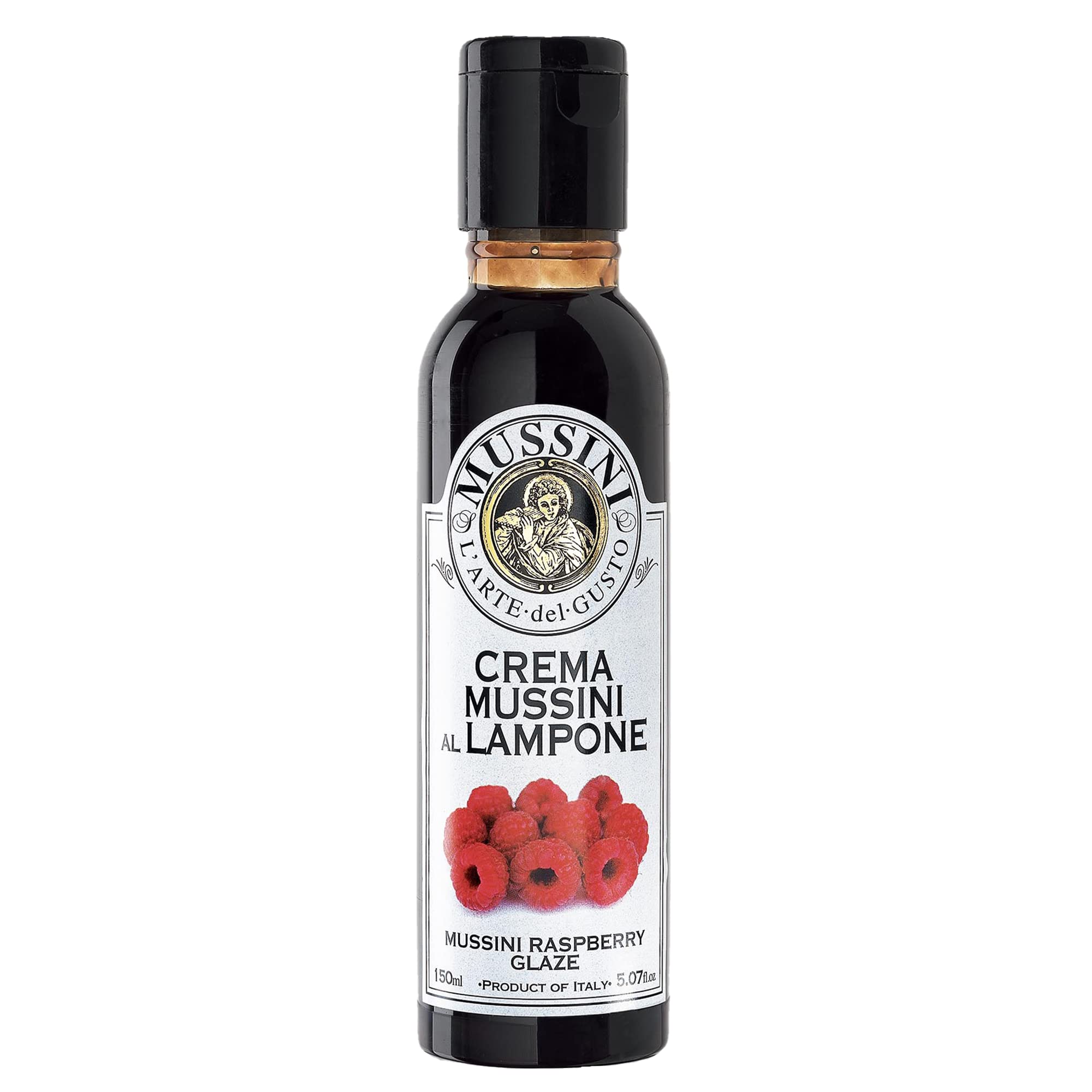 Mussini Italian Natural Flavored Balsamic Glaze, Raspberry, 5.1 Ounce, Pack of 1
