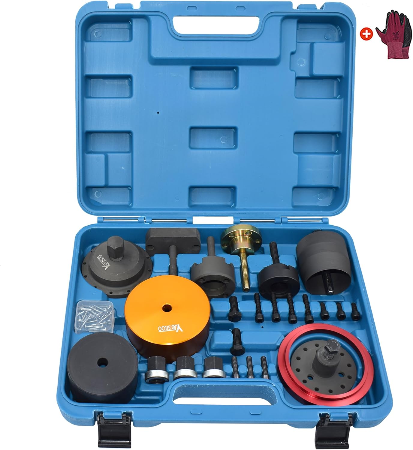 Crankshaft Front Rear Oil Seal Remover Installer Kit, Compatible with BMW N20 N26 N40 N42 N45 N45T N46 N52 N53 N54 N55 Engine Blue Case