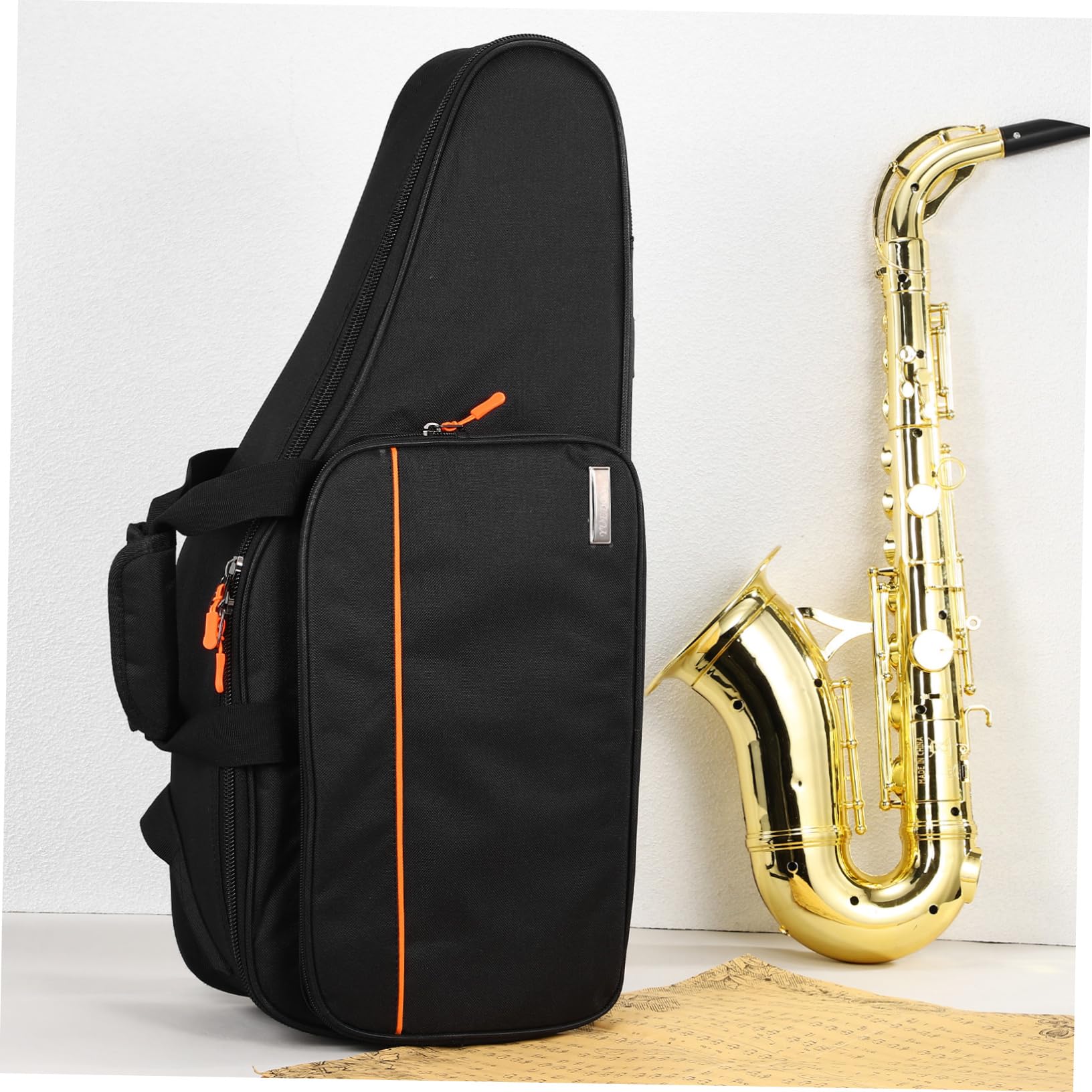 GALPADA Saxophon Rucksack Stoßfester Oxfordstoff Tasche mit Gurten für Altsaxophon Konzert Schule