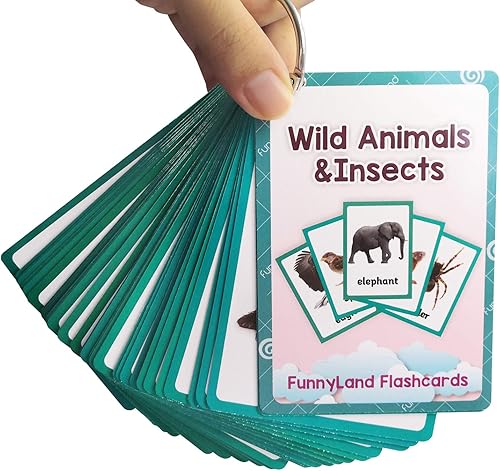 Miniatura 6 de Zwttey SalvajeGranjaAnimales marinos Partes del cuerpo Aprendizaje Inglés Tarjetas Flash Niños Montessori Juguetes Tarjetas de Bebé Tarjeta de