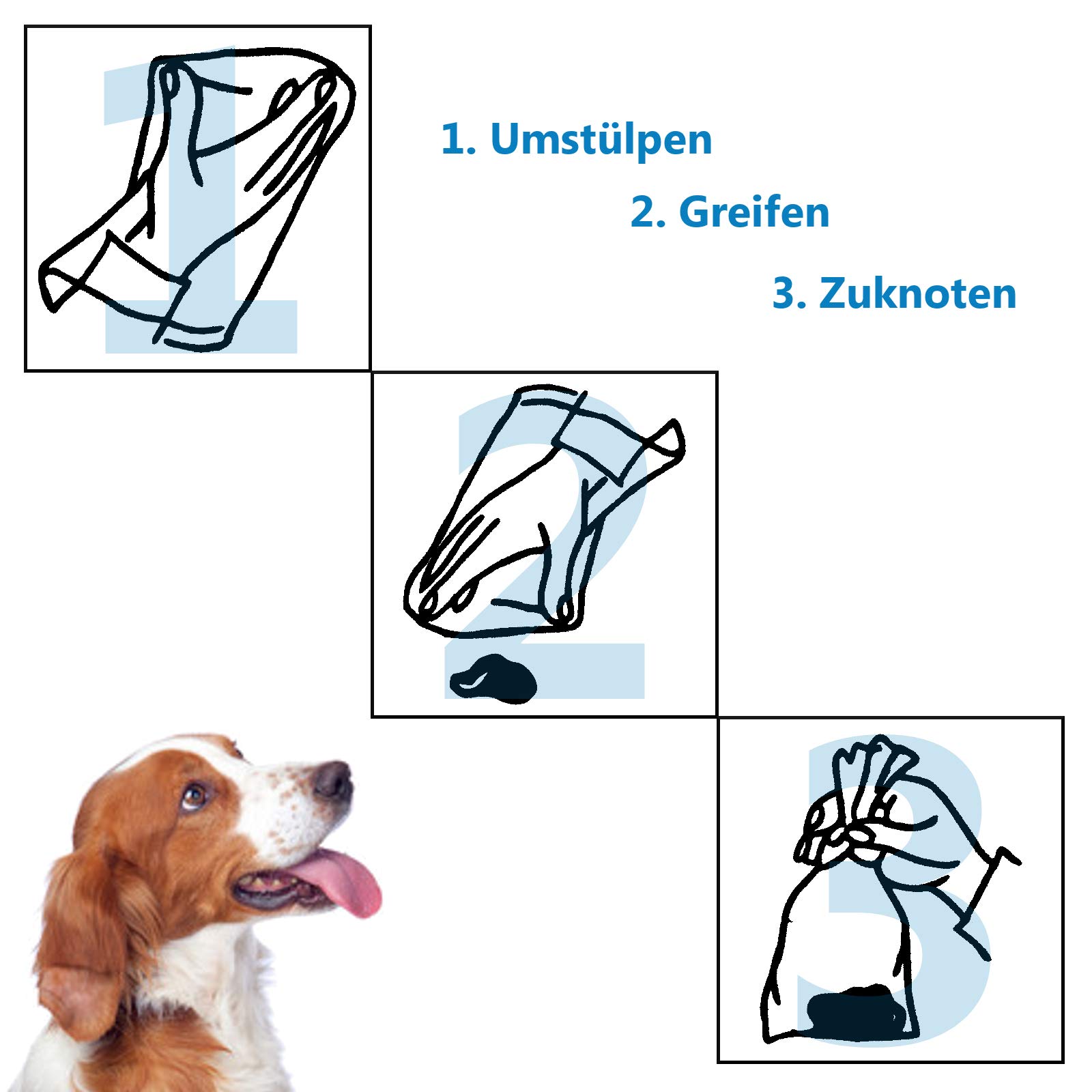 Midori Sacs à déjections Canines, 6000 pièces | Étanche et emballé en 100 pièces | Respectueux de l'environnement, 100% Recyclable