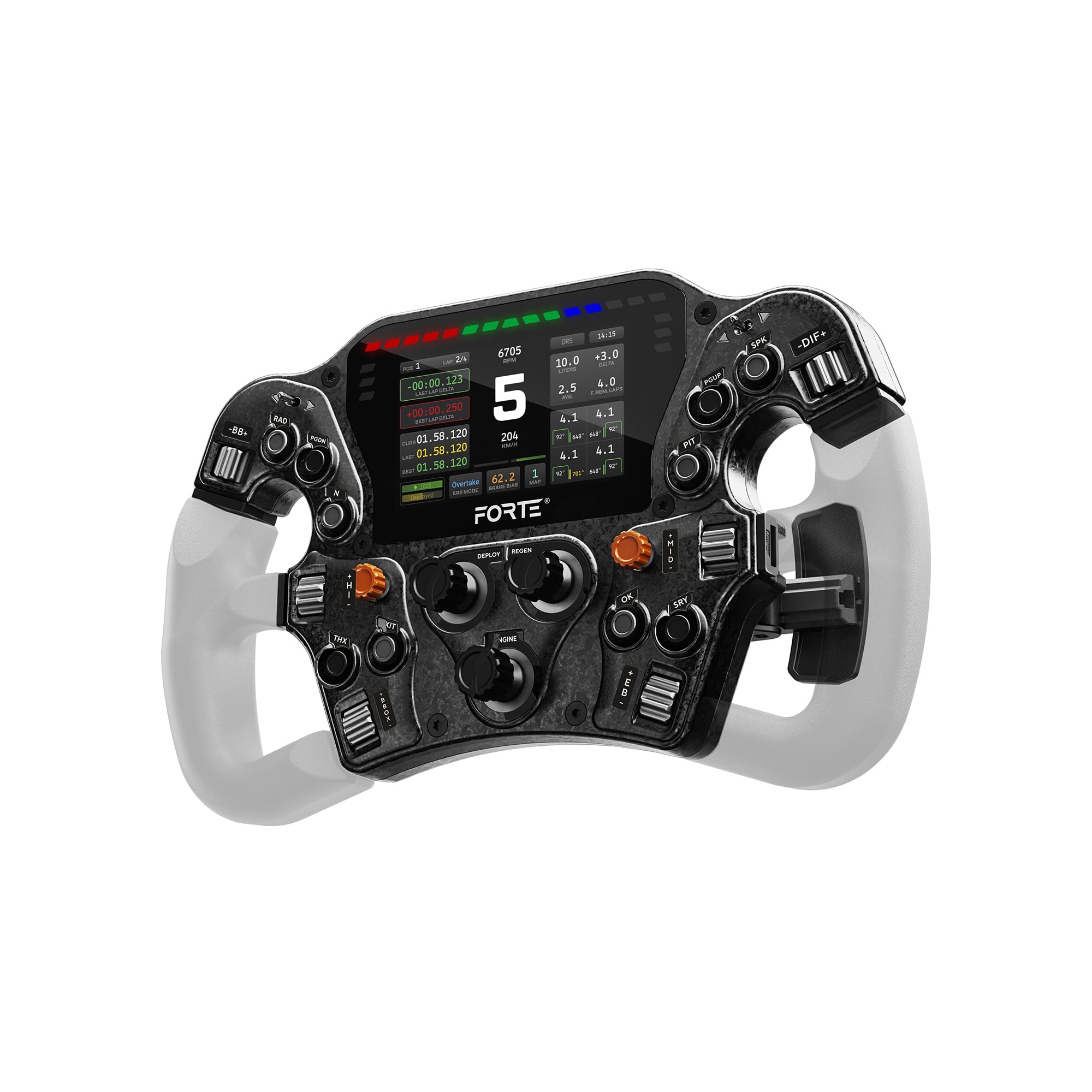 Asetek Forte Formula Pro Steering Wheel Raceview LCD Display PC