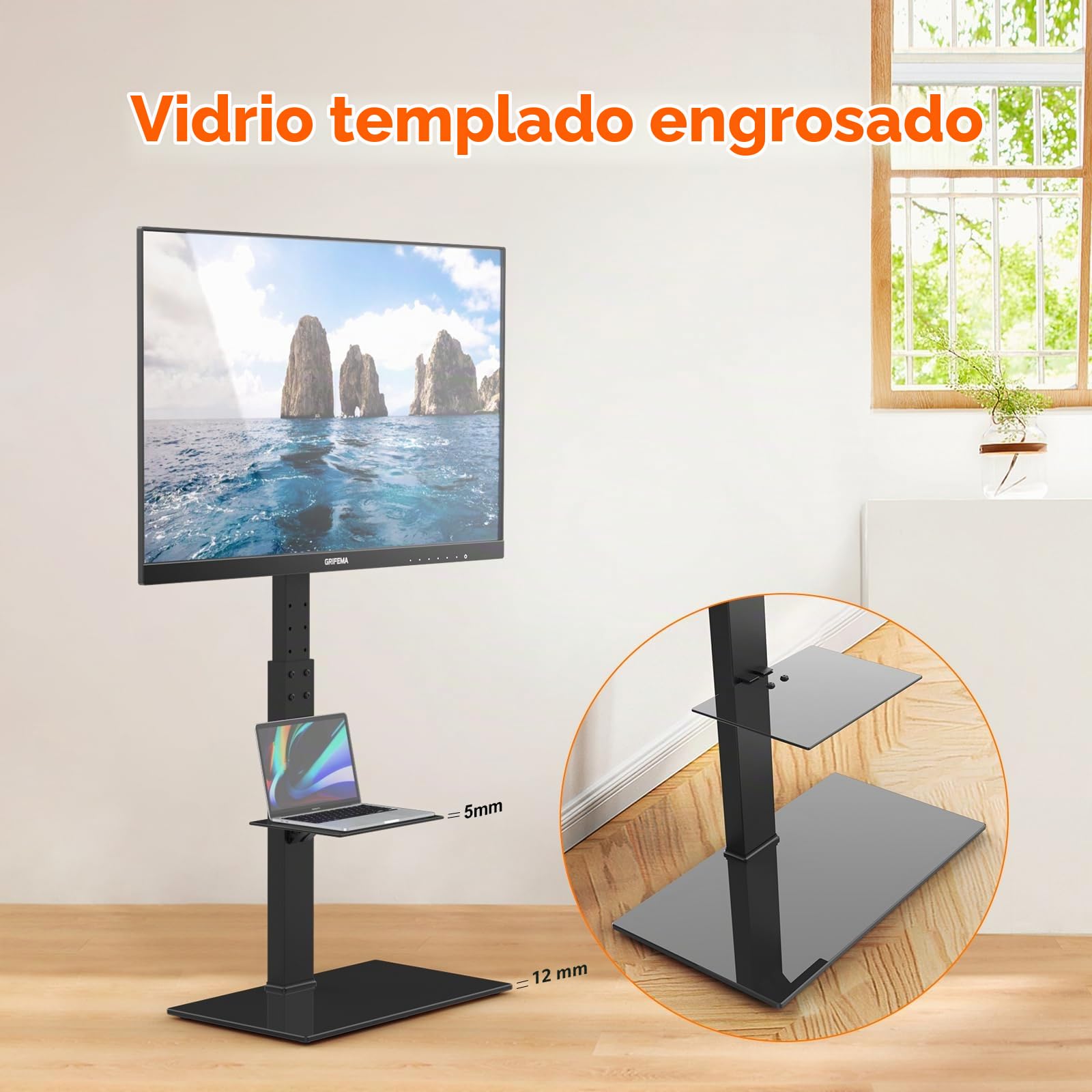 GRIFEMA Soporte TV de pie Universal hasta 85 Pulgadas