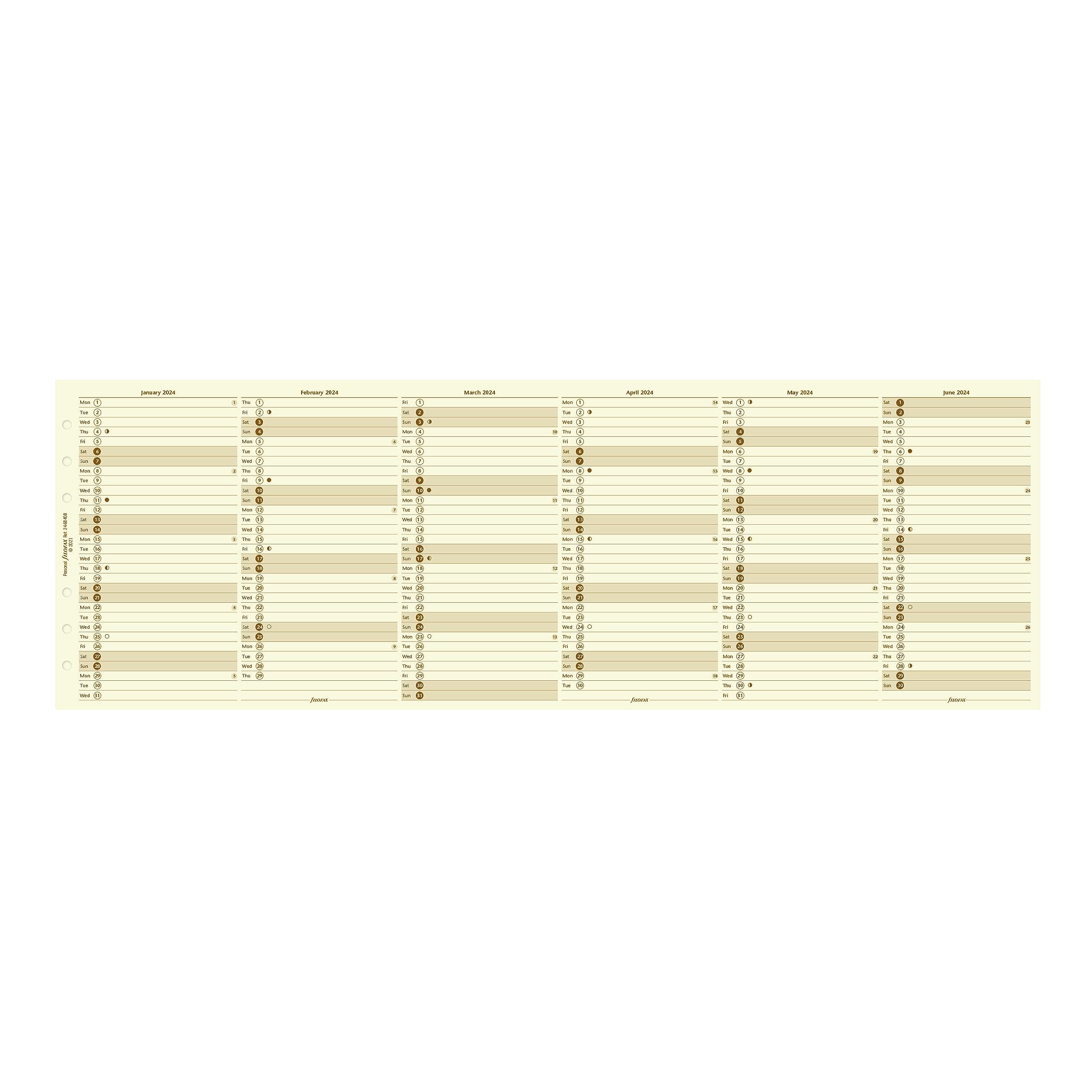 Vertil Year Planner Pocket Cotton Cream 2026 - Filofax - Filofax