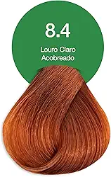 Acquaflora 8.4 Louro Claro Acobreado Coloracao Creme Permanente Vegana 60g