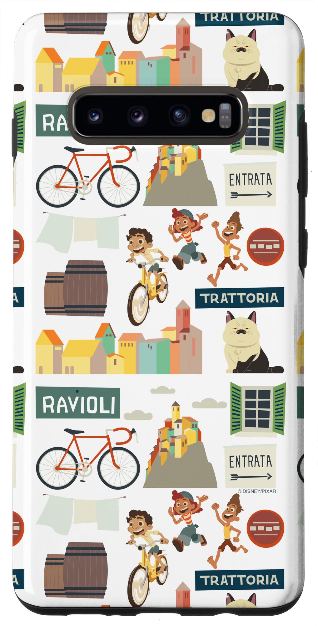 Galaxy S10+ Disney Pixar Luca Land Icons Case