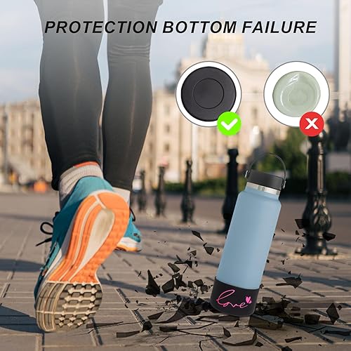 Miniatura 2 de GENLEAS - Bota protectora de silicona para vaso Stanley Quencher de 30 oz40 onzas para botella de agua Hydro Flask de 12 a 24 onzas para vasos