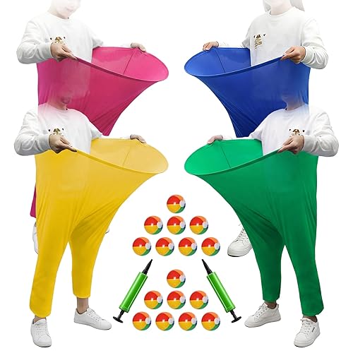 4-Color Team Granny Pants Yard Game with 16 Balls &