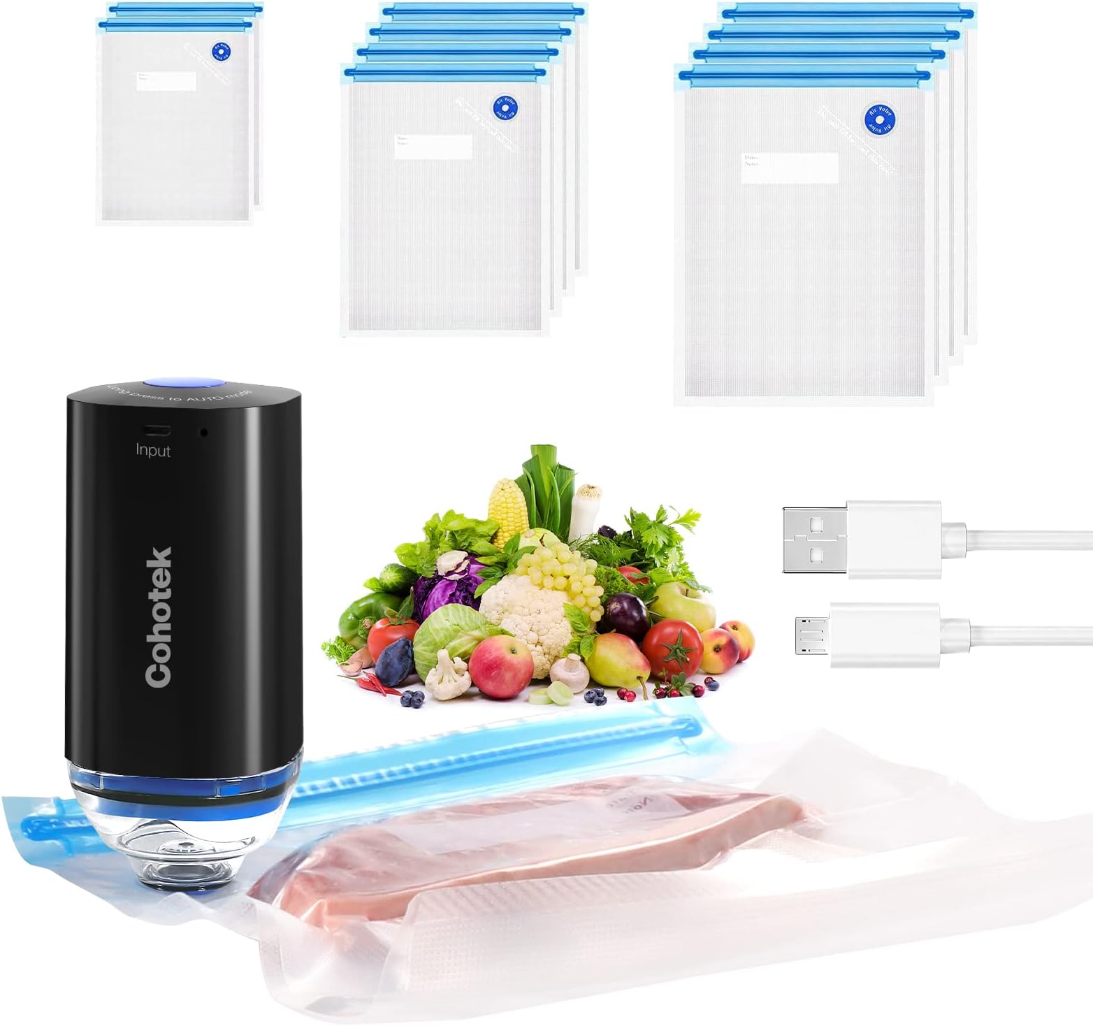 Vacuum Sealer Set (Blue)