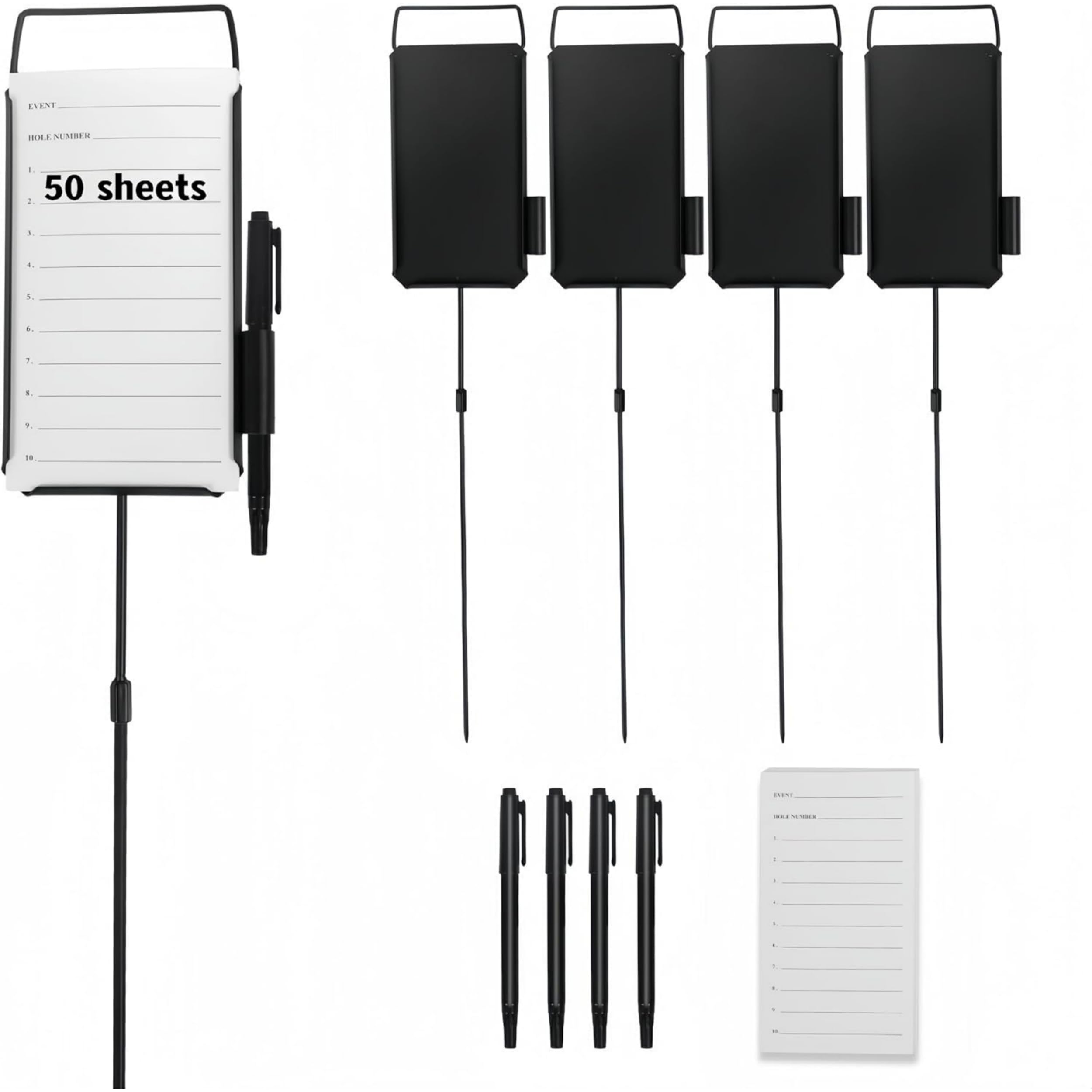 4 Pack Golf Metal Proximity Markers, Closest to The Pin Marker Set