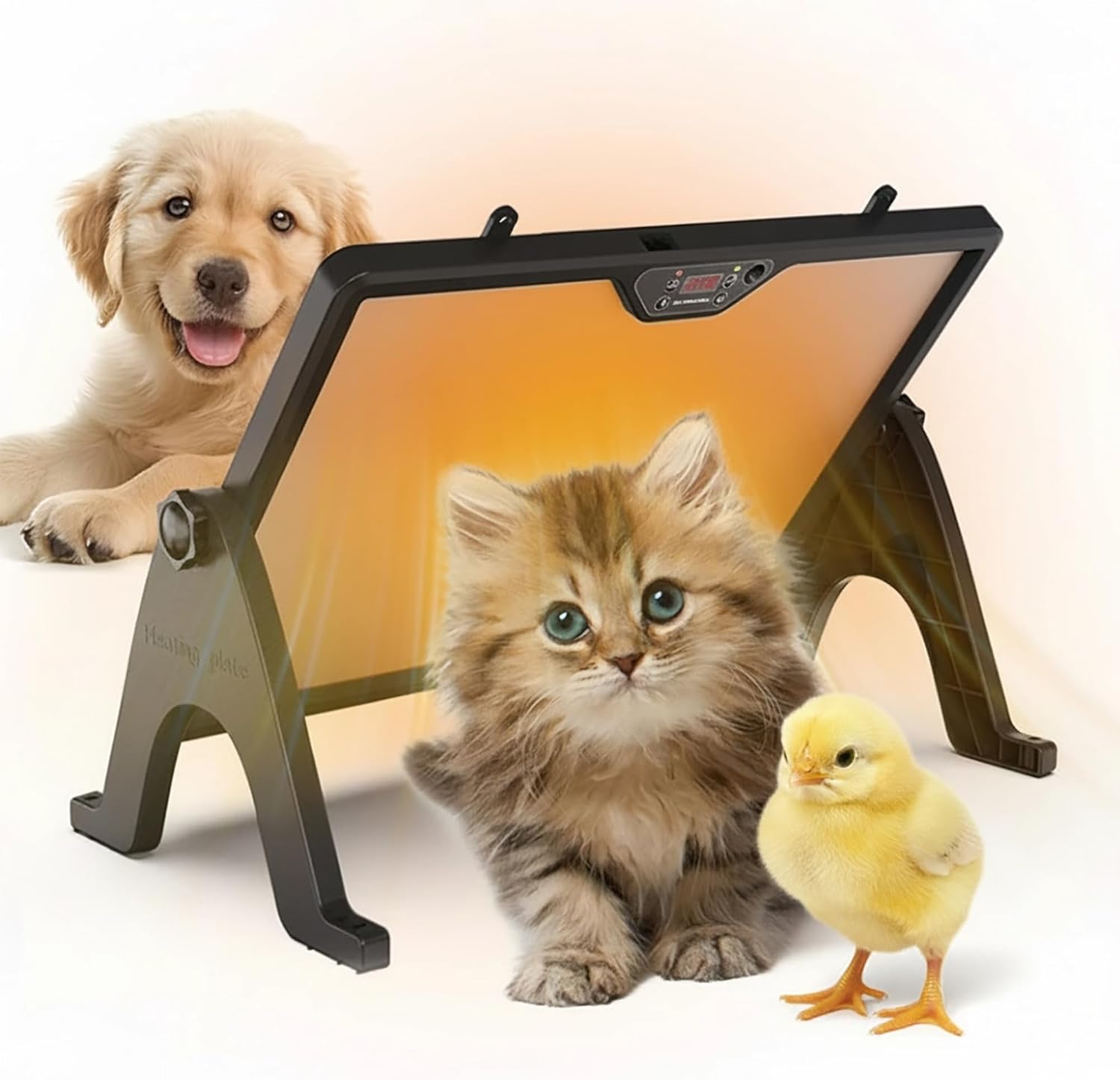 Ovatt Smart Chicken Coop Heater, 180W Remote-Controlled Brooder Heater, Adjustable Temperature Winter Poultry Heater, Safe Heating Lamp Alternative